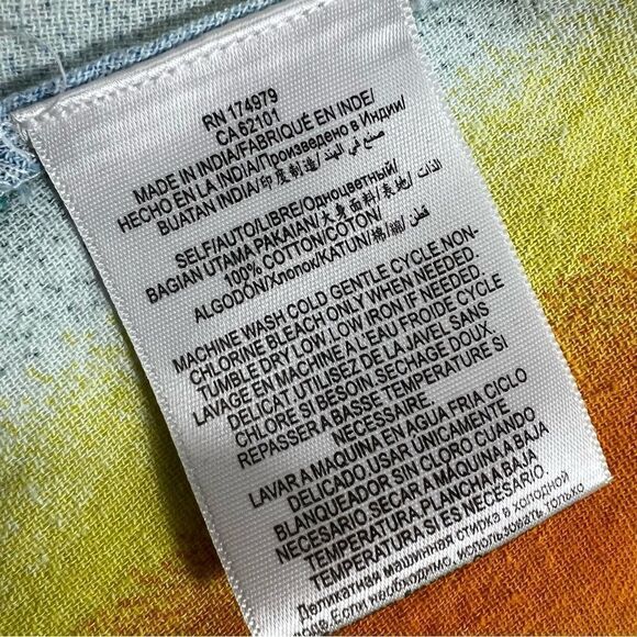 BCBGeneration Striped Tie Front Kimono - Picture 9 of 15